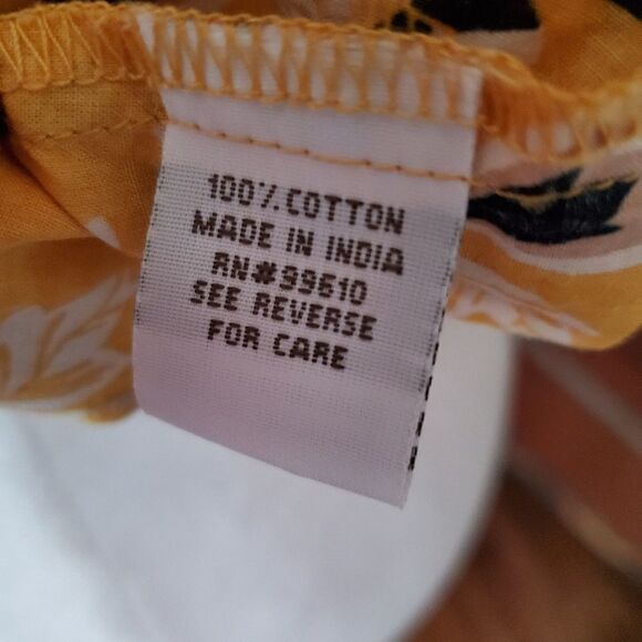 TRAMP square neck floral‎ leaf print babydoll top - Picture 4 of 6